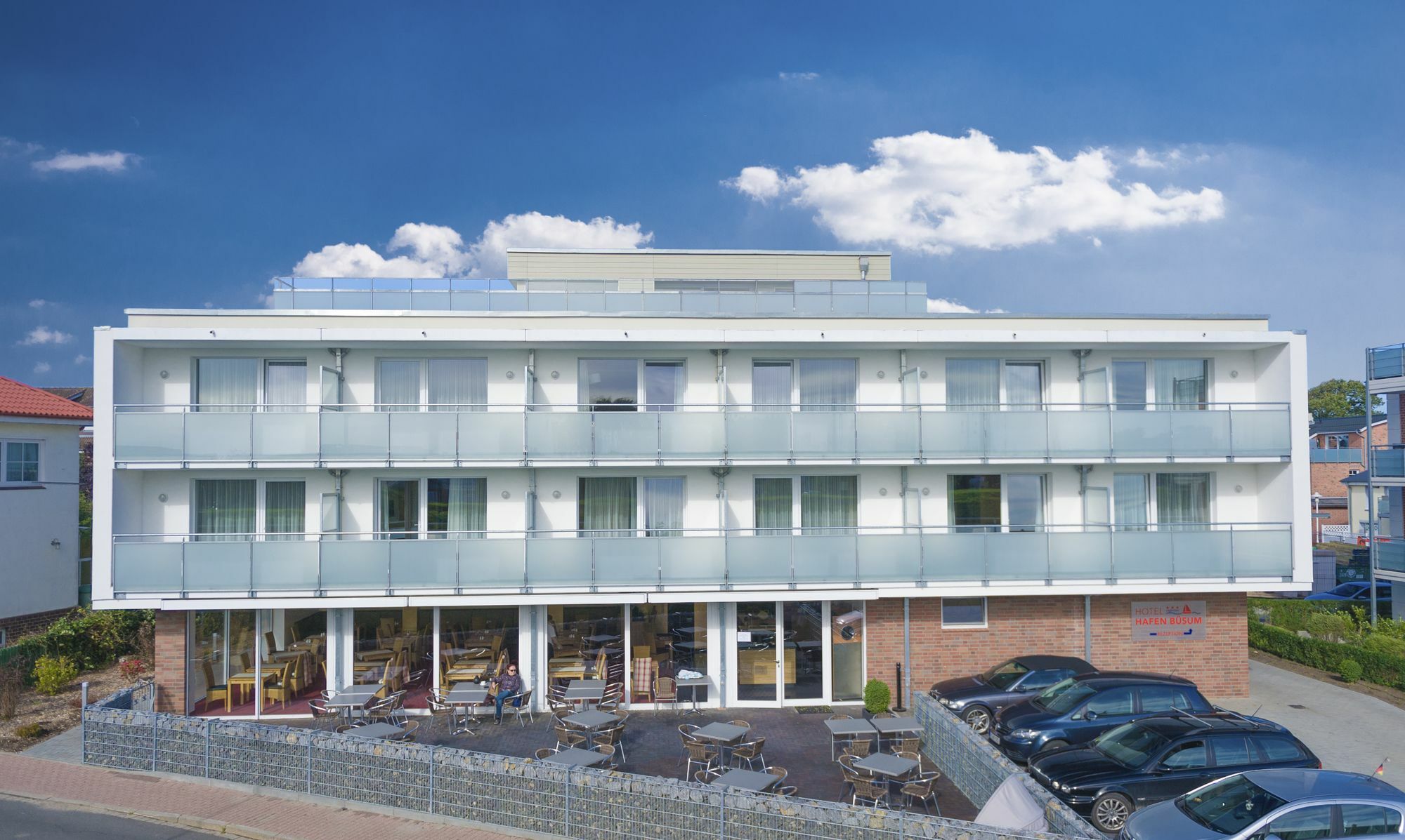 Hotel Hafen Buesum Bagian luar foto